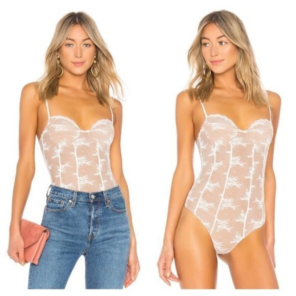 MAJORELLE Florence Bodysuit - White